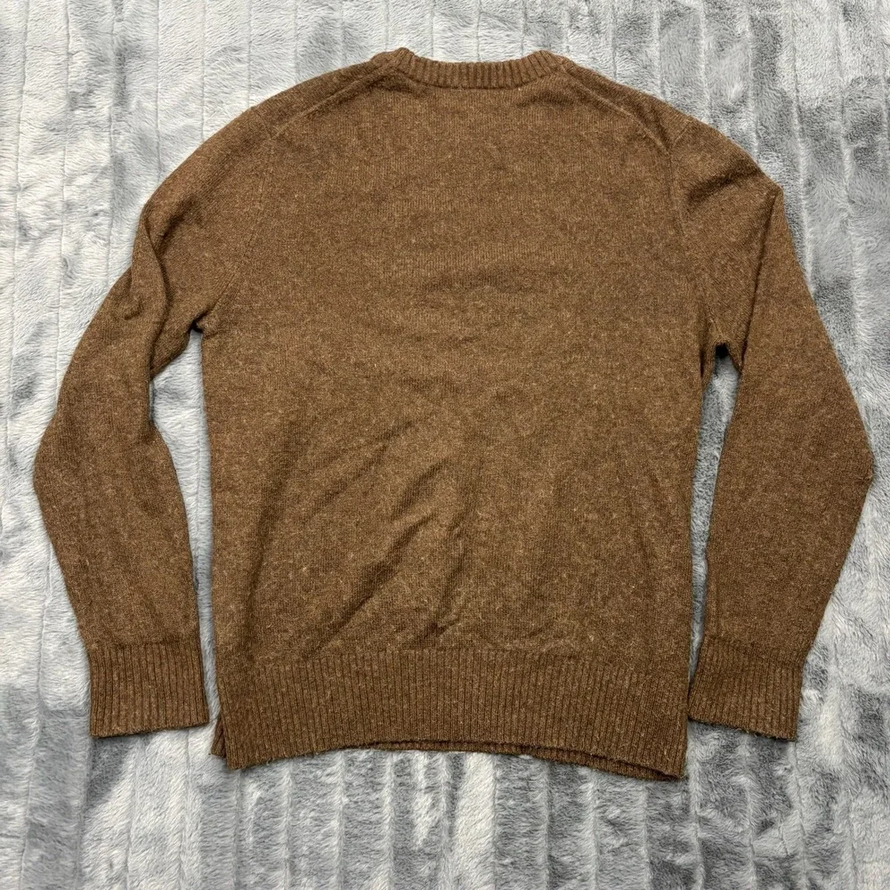 Banana Republic Mens Brown Wool Blend Crew Neck Sweater Large RN 54023
